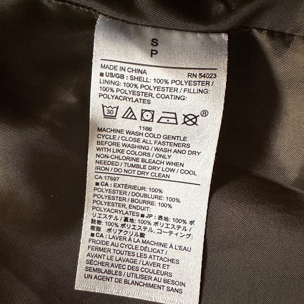 BANANA REPUBLIC HYDRORÉSISTANT DIAMOND QUILTED JACKET Size Small - Picture 14 of 15